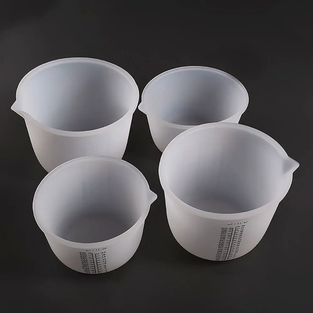 Gobelets mesure silicone 30 à 1000 ml pour résine bijoux