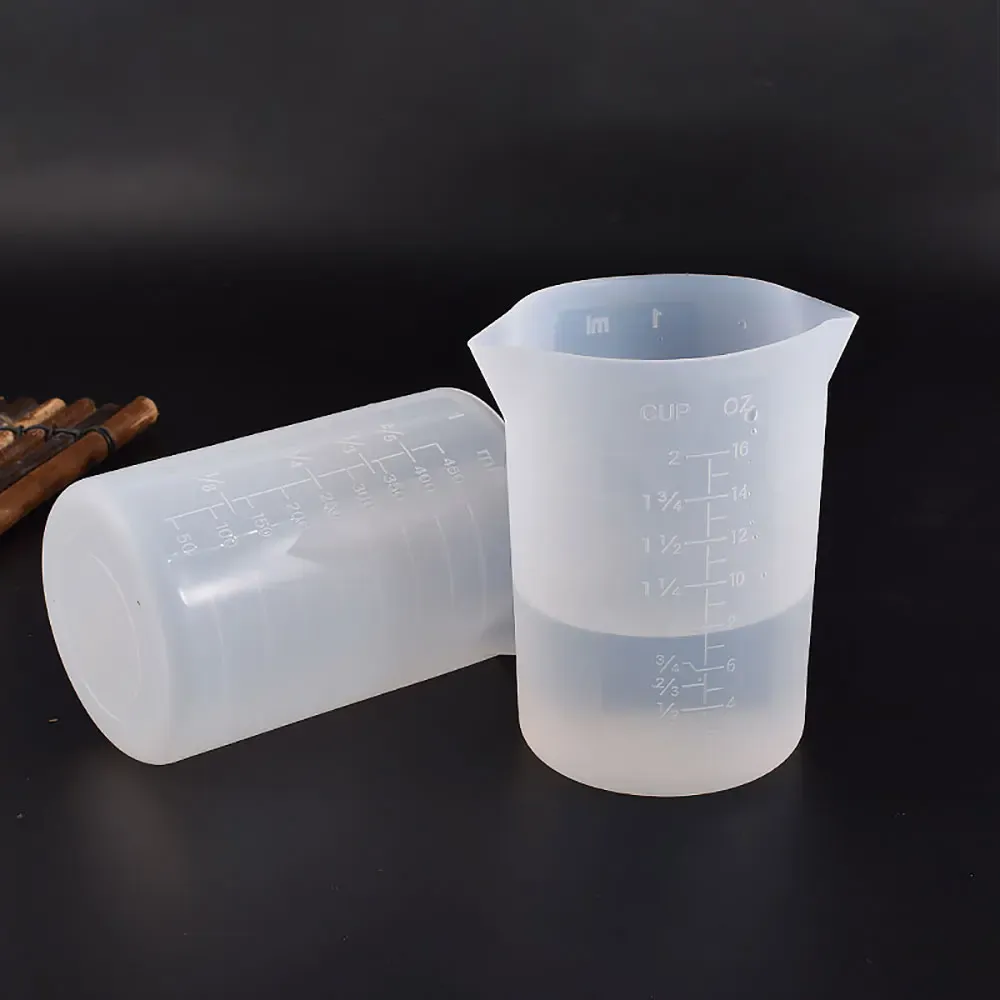 Gobelets mesure silicone 30 à 1000 ml pour résine bijoux