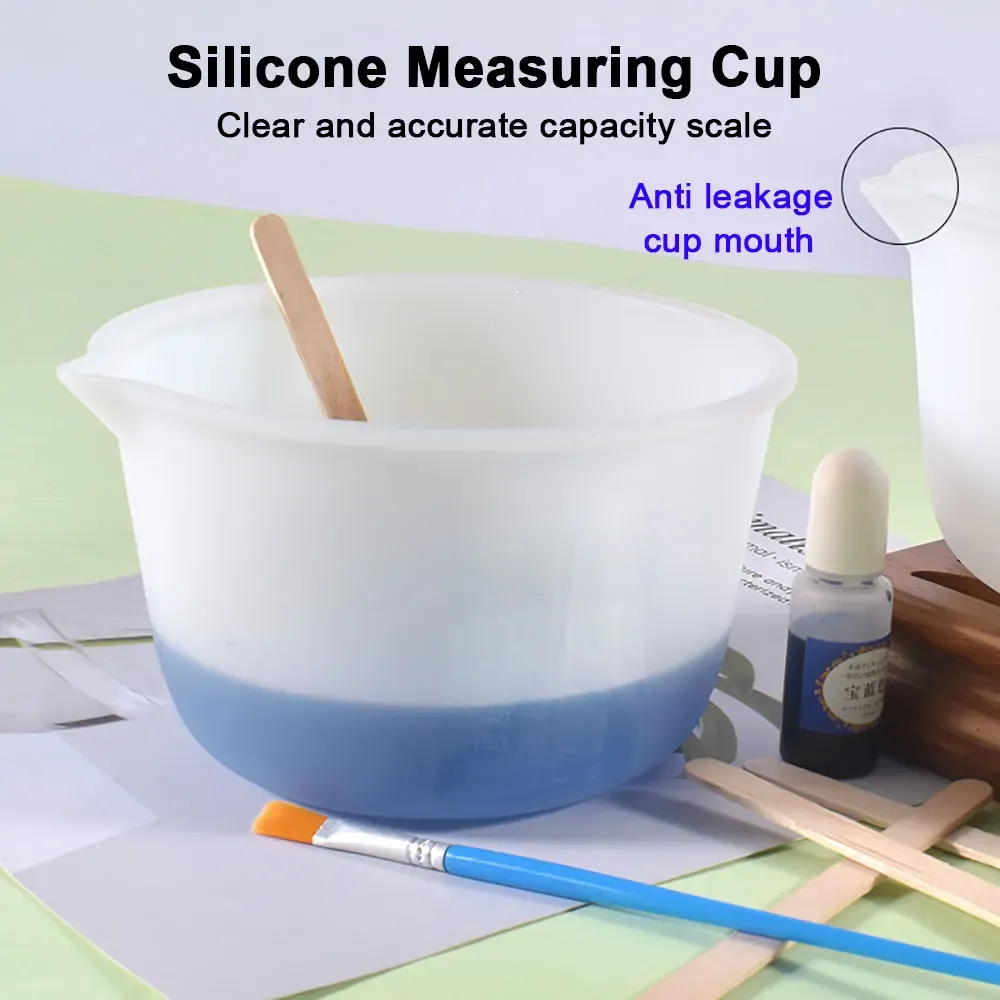 Gobelets mesure silicone 30 à 1000 ml pour résine bijoux