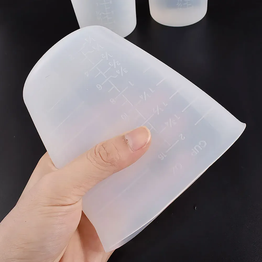 Gobelets mesure silicone 30 à 1000 ml pour résine bijoux