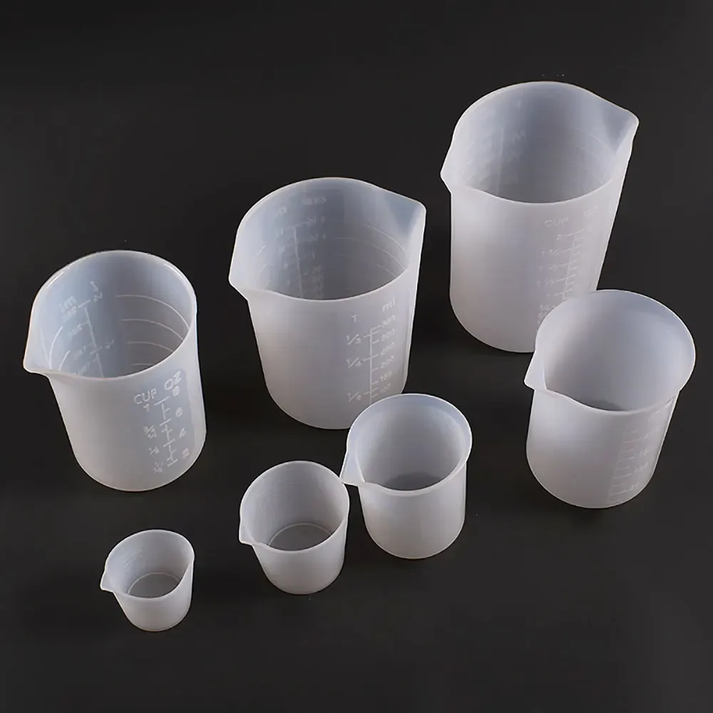 Gobelets mesure silicone 30 à 1000 ml pour résine bijoux