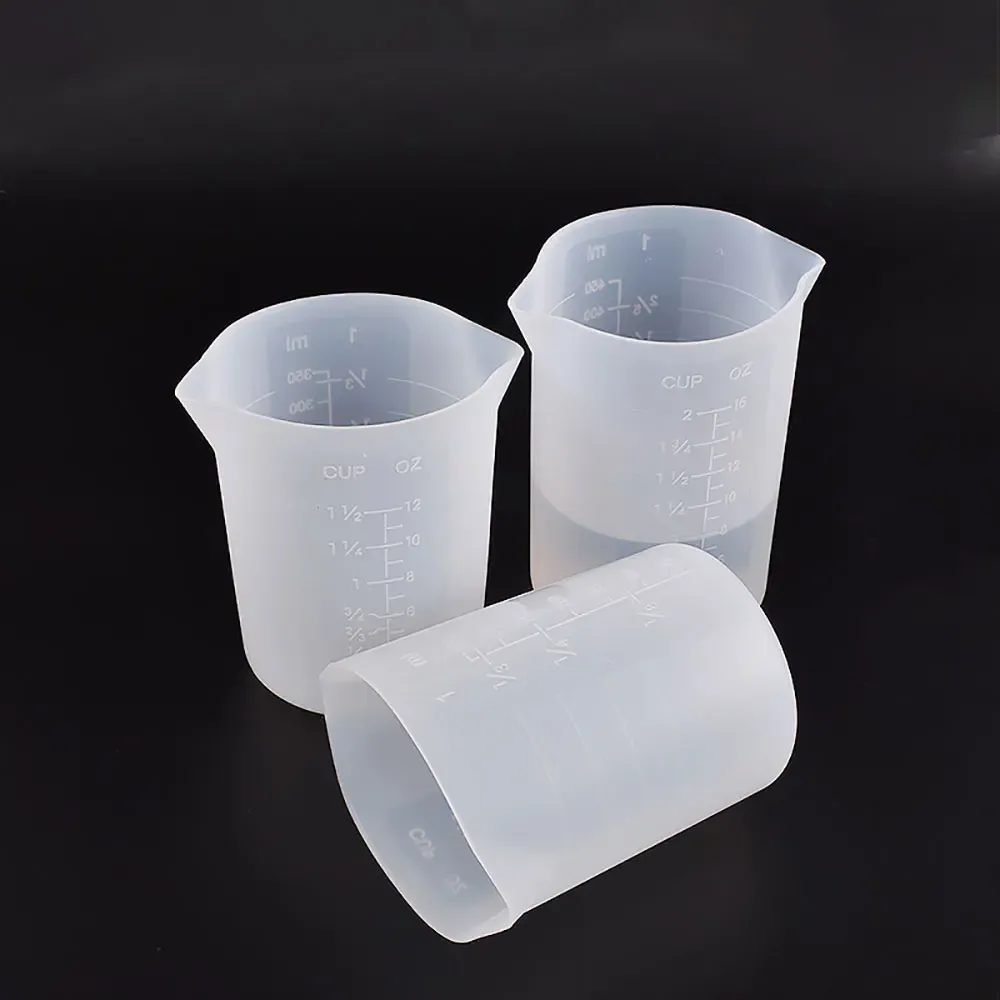 Gobelets mesure silicone 30 à 1000 ml pour résine bijoux