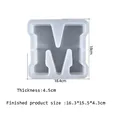 Grand moule silicone lettres alphabet pour décoration maison – Couleur Brun (M)