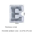 Grand moule silicone lettres alphabet pour décoration maison – Couleur gris (E)