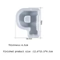 Grand moule silicone lettres alphabet pour décoration maison – Couleur MULTI (P)