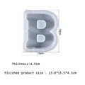 Grand moule silicone lettres alphabet pour décoration maison – Couleur noir (B)