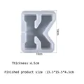 Grand moule silicone lettres alphabet pour décoration maison – Couleur Or (K)