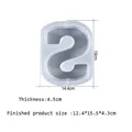 Grand moule silicone lettres alphabet pour décoration maison – Couleur Rose rouge (S)