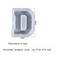 Grand moule silicone lettres alphabet pour décoration maison – Couleur Rouge (D)