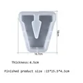 Grand moule silicone lettres alphabet pour décoration maison – Couleur Vert armée (V)