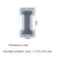 Grand moule silicone lettres alphabet pour décoration maison – Couleur Violet (I)