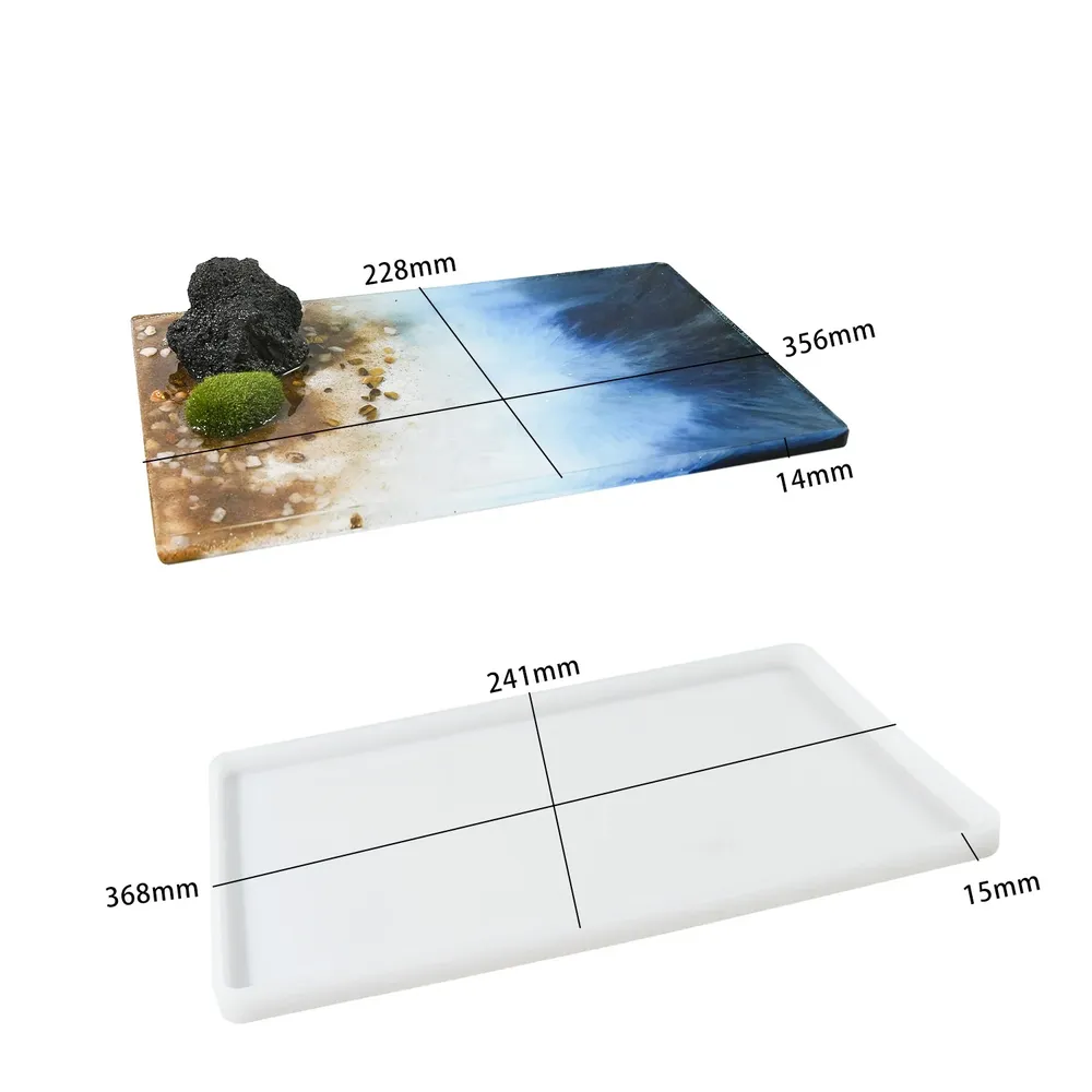 Grand moule silicone plateau rectangulaire
