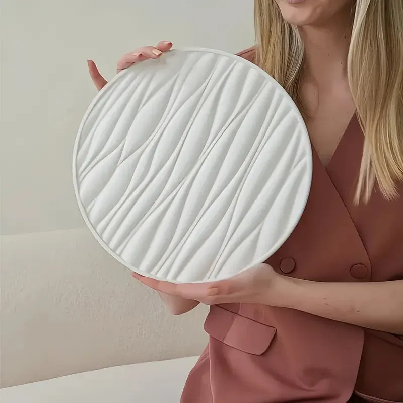 Grand moule silicone rond pour plateau bijoux