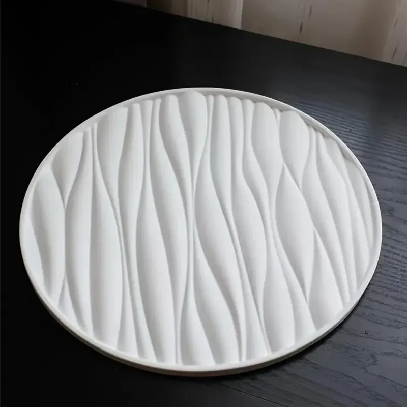 Grand moule silicone rond pour plateau bijoux