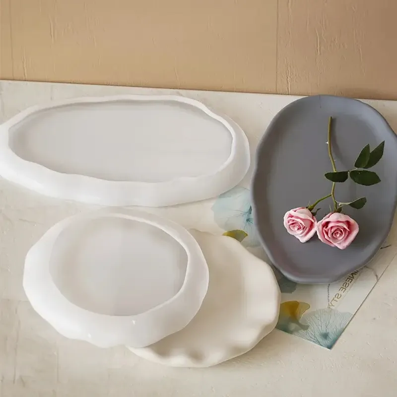 Grand moule silicone rond pour plateau bijoux