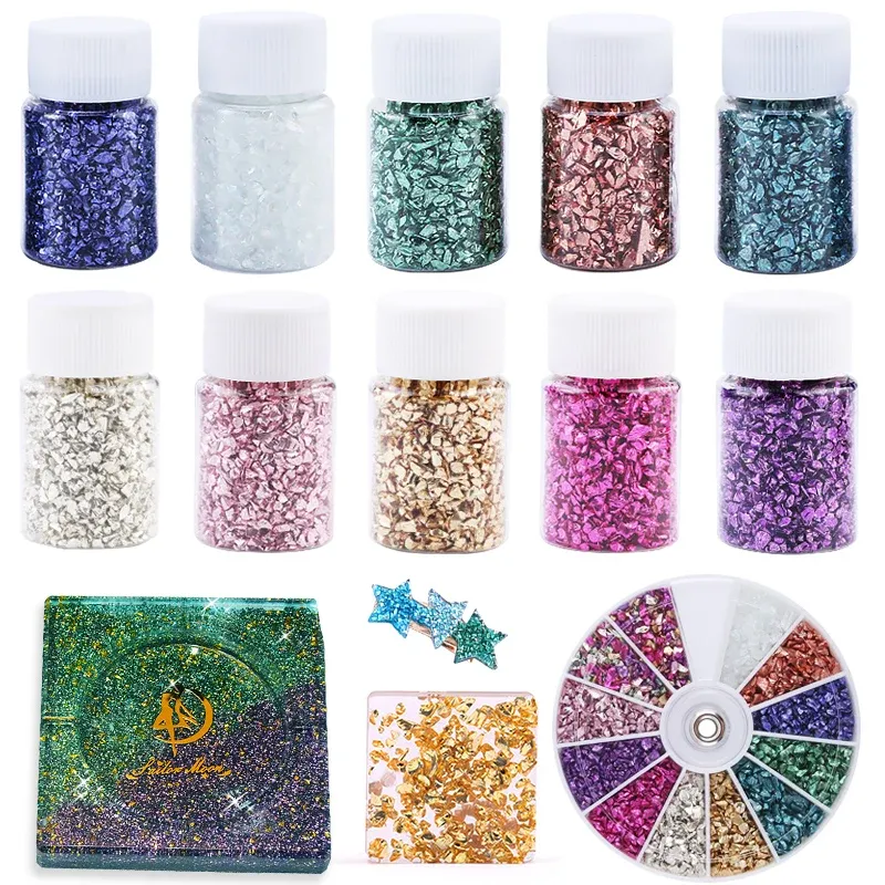 Granulés métal coloré pour remplissage résine et bijoux