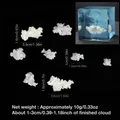 Kit 10 g argile blanche effet nuage pour résine et porte-clés – 5