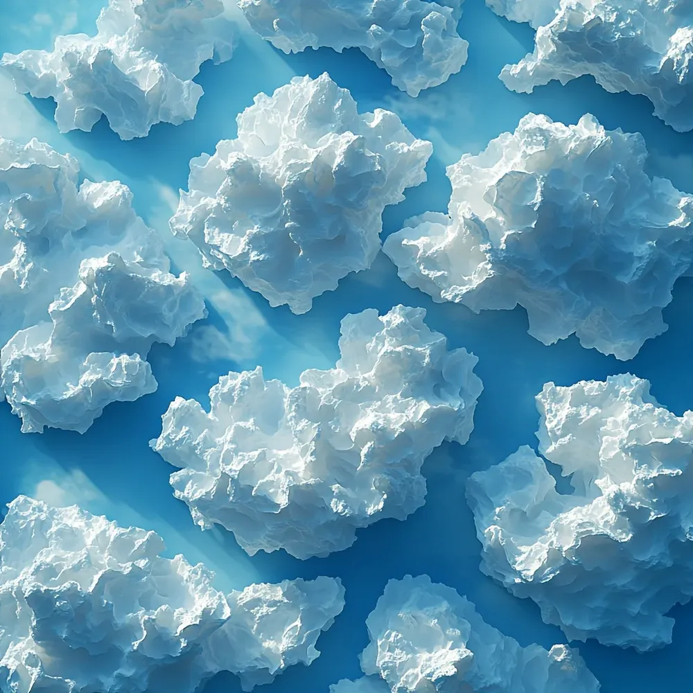 Kit 10 g argile blanche effet nuage pour résine et porte-clés