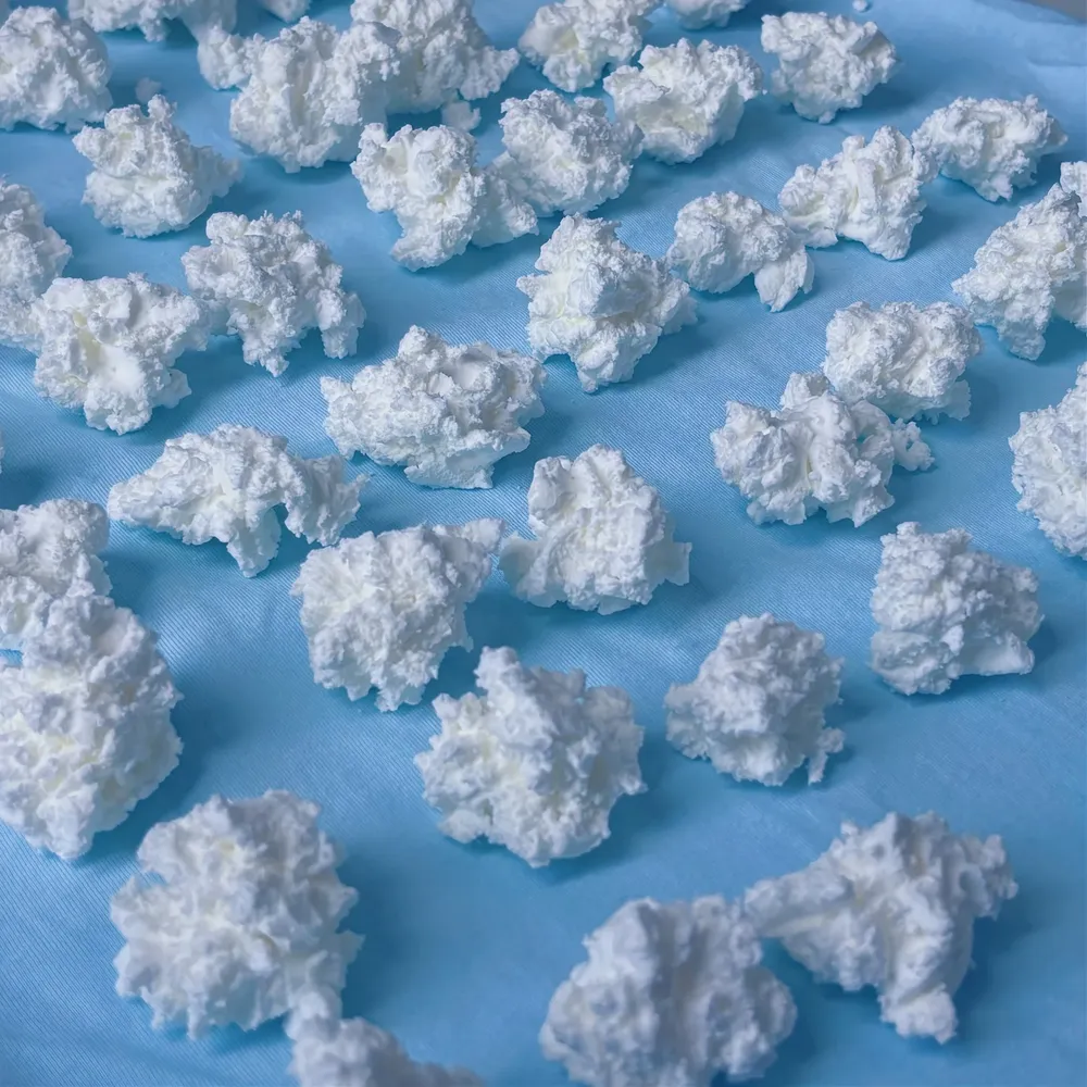 Kit 10 g argile blanche effet nuage pour résine et porte-clés