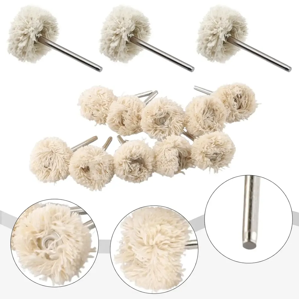 Kit 10 roues polissage coton abrasif pour résine