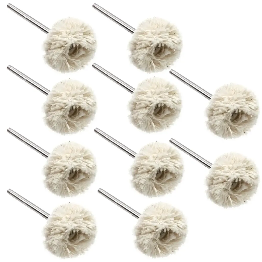 Kit 10 roues polissage coton abrasif pour résine