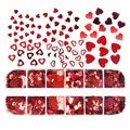 Kit 12 compartiments paillettes lettres pour résine – Couleur New Big Red