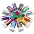 Kit 12 pots paillettes extra fines pour résine – Couleur 12daikongjinshuse