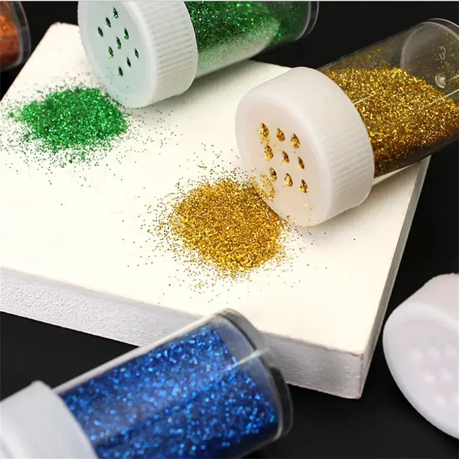 Kit 12 pots paillettes extra fines pour résine