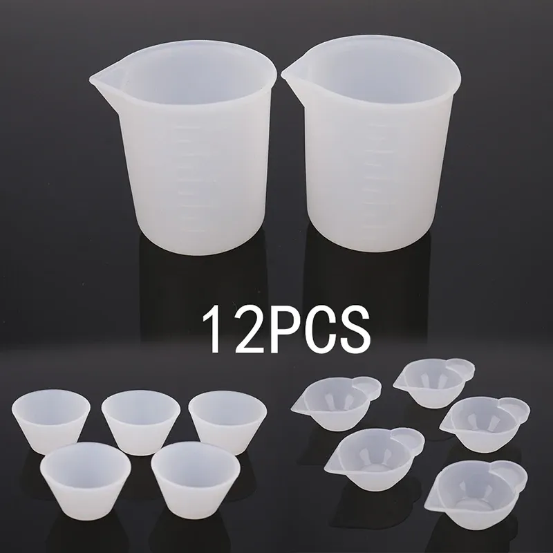 Kit 12 tasses à mesurer silicone pour bijoux