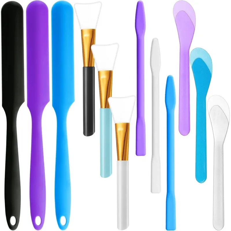 Kit 12 tiges mélange résine silicone et cuillères