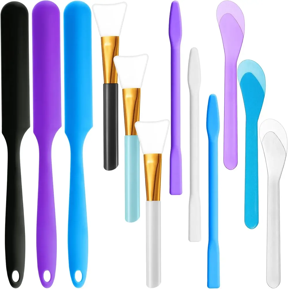 Kit 12 tiges mélange résine silicone et cuillères