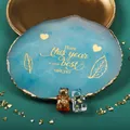 Kit 2 décorations résine transparentes chats et lettres – 2