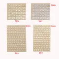 Kit 2 décorations résine transparentes chats et lettres – Couleur 6PCS Set02