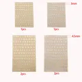 Kit 2 décorations résine transparentes chats et lettres – Couleur 6PCS Set05
