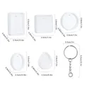 Kit 20 moules silicone porte-clés et pendentifs résine – 2