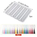 Kit 21 pièces moules silicone marque-page résine pour bijoux – Couleur 21Pcs Mold02