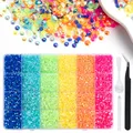 Kit 24 grilles strass résine pour nail art – Couleur 24grid JellyAB Y set