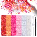 Kit 24 grilles strass résine pour nail art – Couleur 24grid mixcolorB set