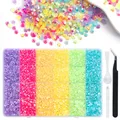 Kit 24 grilles strass résine pour nail art – Couleur 24grid mixcolorF set