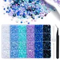 Kit 24 grilles strass résine pour nail art – Couleur 24grid mixcolorK set