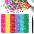 Kit 24 grilles strass résine pour nail art – Couleur 24grid mixcolorL set