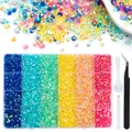 Kit 24 grilles strass résine pour nail art – Couleur 24grid T AB-Y set