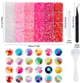 Kit 24 grilles strass résine pour nail art – 3