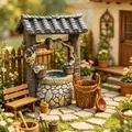 Kit 3 puits miniatures vintage jardin – 3
