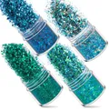 Kit 4 pièces paillettes fines 1 mm pour résine et bijoux – Couleur A14