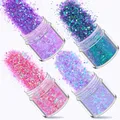 Kit 4 pièces paillettes fines 1 mm pour résine et bijoux – Couleur BLANC (A1)