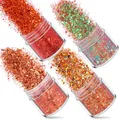 Kit 4 pièces paillettes fines 1 mm pour résine et bijoux – Couleur Bleu (A6)