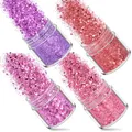 Kit 4 pièces paillettes fines 1 mm pour résine et bijoux – Couleur noir (A2)