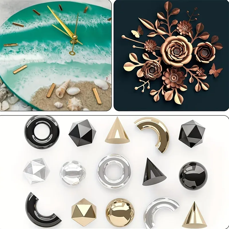 Kit 4 poudres mica métalliques pour résine