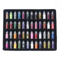 Kit 48 flacons paillettes résine cœur étoile micro perles pour bijoux – Couleur 48 pièces